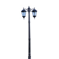 Pole de aluminio en la calle Pole solar de lámpara antigua Post de luz decorativa de jardín al aire libre Pole de luz decorativo